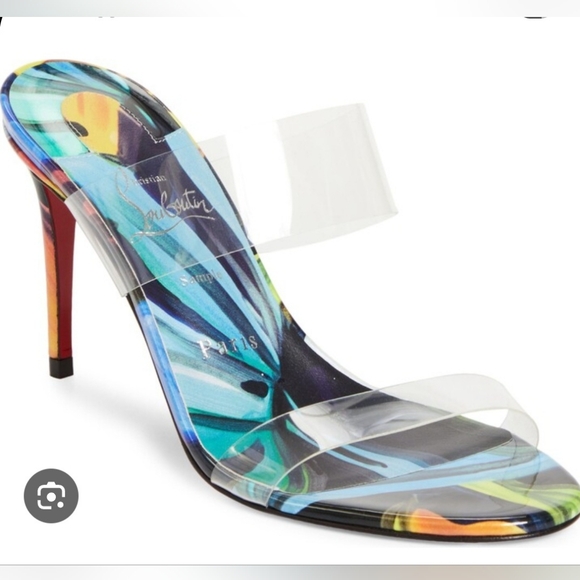 Christian Louboutin Shoes - $945 Christian Louboutin JUST NOTHING 85 PVC/Leather Sandal Heels US 8.5 & US 9